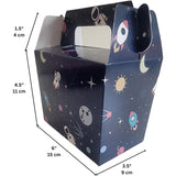 Outer Space Themed Boutique Package Add On for Kids - 24 Count Goodie Favor Boxes - Perfect for Birthdays, School Events & Astrological Viewing by T and C Party Supply - T and C Party Supply T and C Party Supply