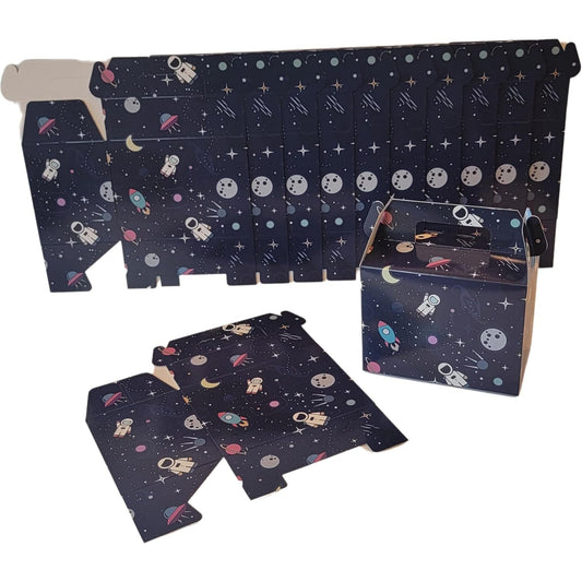 Outer Space Themed Boutique Package Add On for Kids - 24 Count Goodie Favor Boxes - Perfect for Birthdays, School Events & Astrological Viewing by T and C Party Supply - T and C Party Supply T and C Party Supply